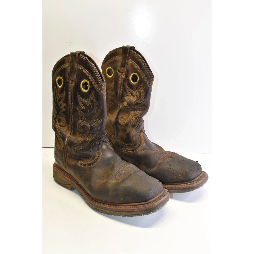 Double-H Men's Elijah Composite Toe Work‎ Boots Size 11D Brown Leather DH5241